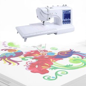 Computerize Sewing and Embroidery Machine with 4" x 9.2" Embroidery Area and LCD Touch Screen Sewing and Embroidery Machine 210 Built-in Letters and 30 Pattern Borders