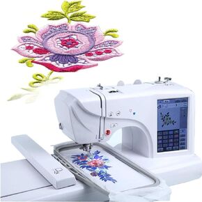 Embroidery/Sewing and Quilting Machine Automatic Threading Sewing Machine 158 Built-in Designs with 4" x 9.2" Embroidery Area and LCD Touch Screen,55x30x22cm