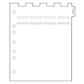 Carstens - Heavy Duty Restraint Documentation Plastic Ring Binder Dividers, Side Tab, 1/9 Cut, Tab 1 Position, US Letter, Pack of 10, (2620-61) - Ideal Medical Chart Dividers for 3 Ring Binders