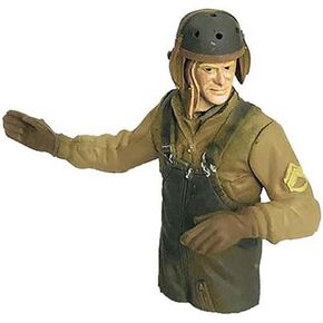 RC Tank 1/16 Scale US Army WWII Tank Captain Soldier Model Painting Completed