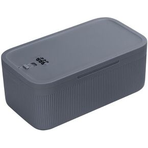 Lockable Storage Box with Combination Code - Secure Medicine Safe box, Phone Jail & Snack Container for Refrigerator, Home, Office, Travel - Durable Multi-Purpose Lock Box (Navy)