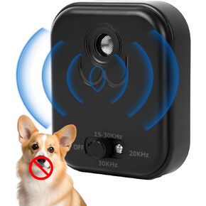Ultrasonic Dog Bark Deterrent Device - 2025 Upgrade Anti Barking Device for Dogs Outdoor with 15-Day Battery, Stop Neighbors Dog Barking & Smart Bark Control - Humane No Shock Training