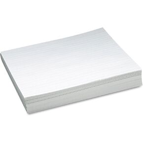 Pacon 2635 Skip-A-Line Ruled Newsprint Paper, 30 lbs, 11 x 8-1/2, White, 500 Sheets/Pack