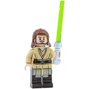 حرب النجوم: Qui-Gon Jinn minifigure مع Lightsaber