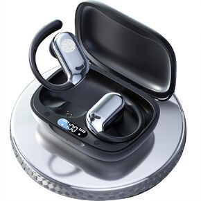 Translation Earbuds Real Time,AI Languages Translator Earbuds,Audifonos Traductores Inglés español,Translating Headphones Bone Conduction,Bluetooth Translation Earbuds,M74 Black