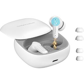 AI Translation Earbuds Real Time, Translator Earbuds Support 144 Languages & Accents, Audifonos Traductores Inglés Español, 3-in-1 Smart Bluetooth Headphones Ideal for Travel Business Learning (White)