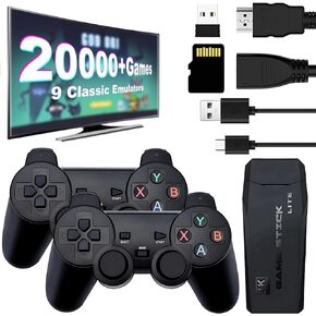 Retro Gaming Console - Retro Play Game Stick,Nostalgia Stick Game,9 Classic Emulators,4K HDMI Output,Plug and Play Game Stick with 2 Controllers(64G)