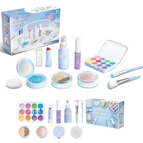 Makeup Kits Play Set, Pretend Makeup Toys for Girls Gifts 3+ Years Old (Not Contains Real Cosmetics)
