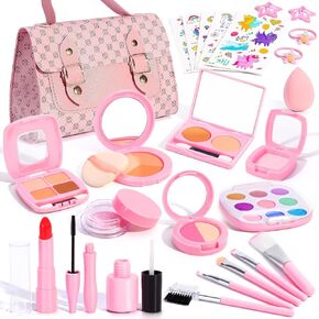 Play Makeup Set for Kids 3-5, Kids Fake Makeup Kit for Girls, Little Girl Make Up Kits 4-6, Fake Make Up Unicorn Toys for Girls Birthday Unicorn Gift, Toddler Toys for 3 4 5 6 7 8 Year Old Girl