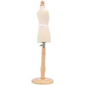 Eujgoov Female Dress Form Mannequin,Sewing Dress Form Female Dress Form Torso Beech Wood Sewing Dress Form with Wooden Base for Clothing Dress Jewelry Display