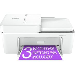 HP DeskJet 4255e Wireless All-in-One Color Inkjet Printer, Scanner, Copier, Best-for-Home, 3 Month Instant Ink Trial Included (588S6A) (Renewed)
