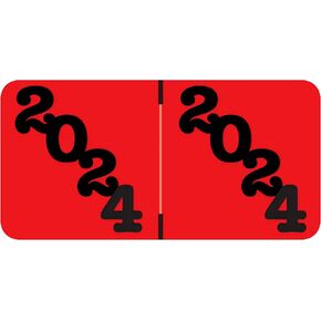 2025 Year Stickers, Doctor Stuff 2025 Chart Stickers, Green/Black Color Coded, Jeter Style, USA Made Year Labels for End Tab File Folders, 500/Roll, 1 Roll, 3/4" x 1-1/2"