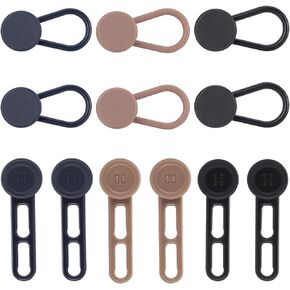 12PCS Jeans Button Extender, Women's Men's Pants Waist Button Extender, Pants Waistband Extender, Pants Waist Extension 1-2 Inches