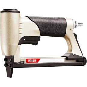 Pneumatic Upholstery Stapler MT8016 21 Gauge Pneumatic Upholstery Staple Gun Air Power Fine Wire Staple Gun Staple Length 1/4-Inch to 5/8-Inch
