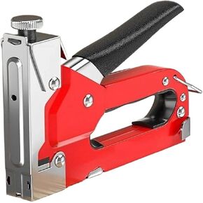 Pneumatic Upholstery Stapler Manual Nail Gun Heavy Duty Air Staplers Rivet Woodworking Pneumatic Nails Gun Upholstery Tools(Nail Gun-800 Nails)