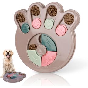 Interactive Dog Puzzle Toy & Slow Feeder Bowl - Puppy Chew Toys for Boredom Relief, Mental Stimulation, Aggressive Chewers,Dog Puzzle Toy