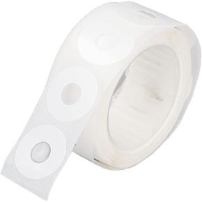 LINMENG PVC Paper Hole Reinforcement Stickers DIY Design Against Weakness, Solvers for Paper Hole Reinforcements (White)