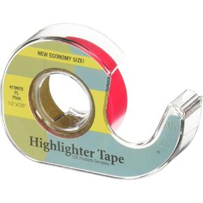 Baumgartens Fluorescent Highlighter Tape 1/2x393"-Fluorescent Pink
