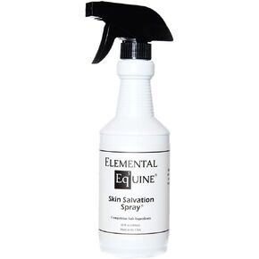 Elemental Equine Skin Salvation Spray 16oz for Horses - Helps with Mane and Tail Rubbing and Scurf, Hives, Daily Maintenance to Support a Healthy Hair Coat After Treatment of Skin Conditions.