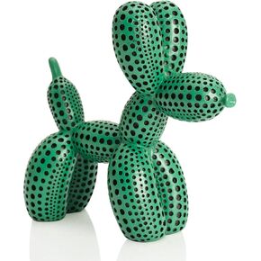 Balloon Dog Statue Decor Polka Dot Dog Cool Stuff to Put on Shelves, Orange Balloon Dog Statue Decoration Fun Paperweight, 5 inch Versatile Color Options