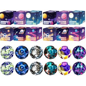 12 Pack على شكل قمر كرة عالية الارتداد-أداة التدريب المرح للتنسيق اليدوي | اللعب النشط للأطفال والرياضيين والألعاب العائلية وأنشطة المخيم