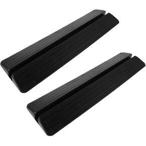 Amosfun Safety Gate Accessory Set 2pcs Baby Gate Support Feet Kick Plate Stairway Guardrail for Home and Pet Safety