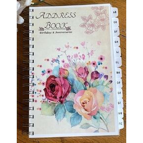Personalized Family Address Book with A-Z TABS Birthdays, Anniversaries, Memorials, and Family Trees