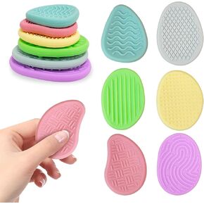 Sensory Fidget Toys for Kids, Colorful Texture Worry Stone for Calming Down, Silicone Sensory Autism Toys for Anxiety Relief, Quiet Small Fidget Prizes, Safe, Non-Toxic and Easy to Clean -Stone 6 Pack
