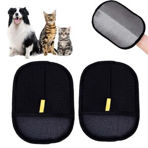 Rhino Ben Pet Hair Remover, Rhino Ben Pet Hair Removal Glove, Pets Hairs Remover Electrostatic Gloves For Clothing/Couch/Furniture (4PCS)