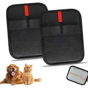 2 Pcs Static Pet Hair Removal Gloves,Pet Hair Removal Glove for Cats & Dogs,Reusable Electrostatic Pet Hair Removal Grooming Gloves Brush Tool for Couch, Furniture, Carpet, Curtain