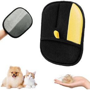 Pet Hair Removal Glove for Cats & Dogs, 2025 New Pet Hair Remover Brushing Gloves, Reusable Pet Hair Remover Glove, Double-Sided for Couch, Clothing, Carpet, Car Seat (1)
