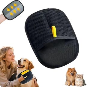 Pet Fluffsweep, Velour Pet Hair Remover - One Swipe, Zero Fur, Electrostatic Double-Sided Pet Fluff Sweep Glove, Two-Way Brush & Washable & Reusable, for Cats, Dogs, Clothing, Sofa (3pc)