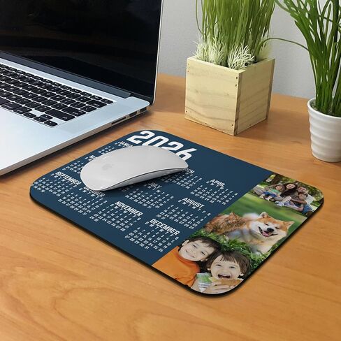 WIRESTER Personalized Custom Mousepad with Your Photo, Frame Color for Home, Office and Gaming Desk, Non-Slip Rectangle Mouse Pad in Saudi Arabia