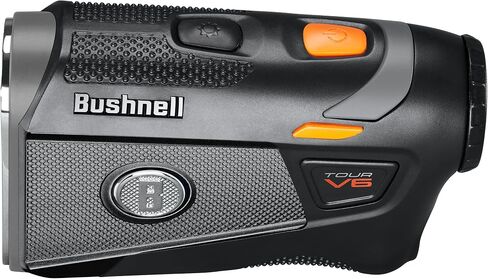 Bushnell Tour V6 Golf Rangefinder - PinSeeker with Visual JOLT, BITE Mount, & IPX6 Rating - Bundle with Bushnell Golf Carrying Case, PlayBetter Microfiber Towel, 2 CR2 Batteries, & More in Saudi Arabia
