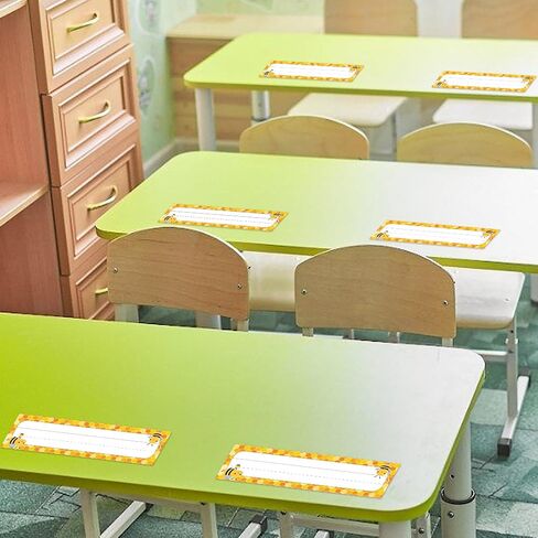 50 PCS Classroom Name Plates for Desk, Bee Nameplates Name Tags for Classroom Cubbies, School Student Desk Name Tags Classroom Name Plates for Back to School, 10 x 3 inch (Bee) in Saudi Arabia