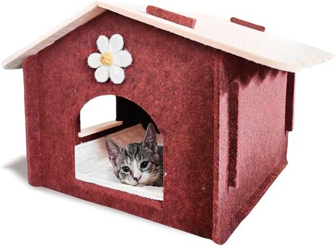 Lukamoo® Cute Cat House (Vanilla Mocha, Large) in Saudi Arabia