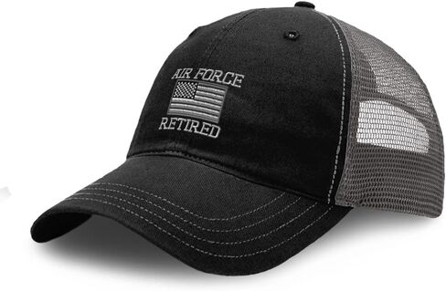 Richardson Trucker Mesh Hat Us Air Force Retired Embroidery Dad for Men & Women in Saudi Arabia