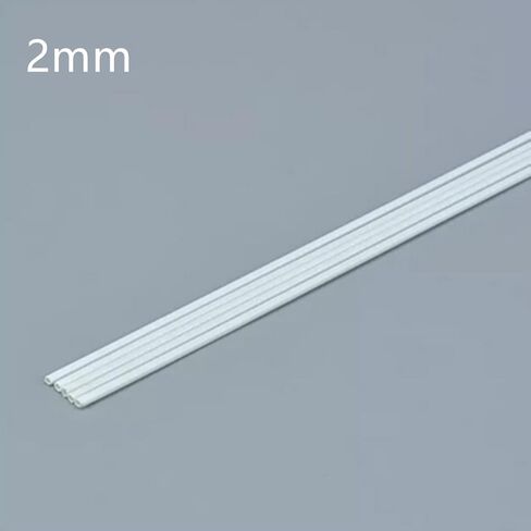 ZEZEFUFU 5PCS ABS Plastic Round Bar Rods White Round Tube Hollow Round Tube for DIY Architectural Model Making Accessory in Saudi Arabia