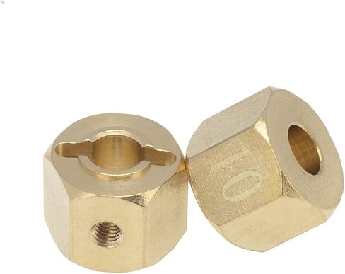 4pcs العجلة النحاسية Hex أثقل RC HUX HUB بديل لـ AXIAL SCX10 90046 RR10 RGT 86100 MST 1/10 RC ملحق in Saudi Arabia