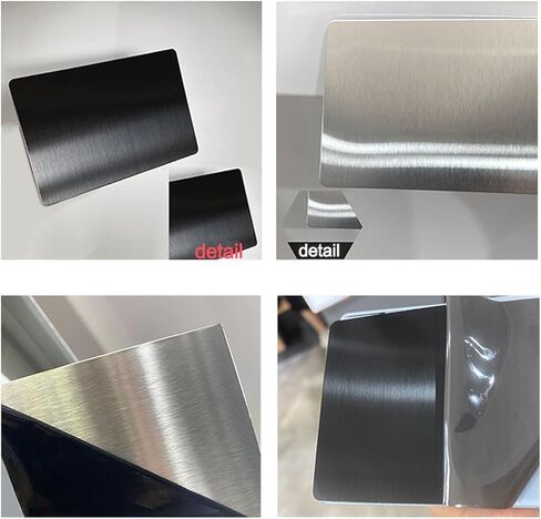 20pcs بطاقة معدنية فارغة 100 × 60 × 0.4 مم تصنع 201 لوحة من الفولاذ المقاوم للصدأ لنقش الطباعة DIY (مرآة الذهب ، 80x80x0.4mm) in Kuwait