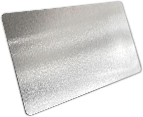20pcs بطاقة معدنية فارغة 100 × 60 × 0.4 مم تصنع 201 لوحة من الفولاذ المقاوم للصدأ لنقش الطباعة DIY (مرآة الذهب ، 80x80x0.4mm) in Kuwait