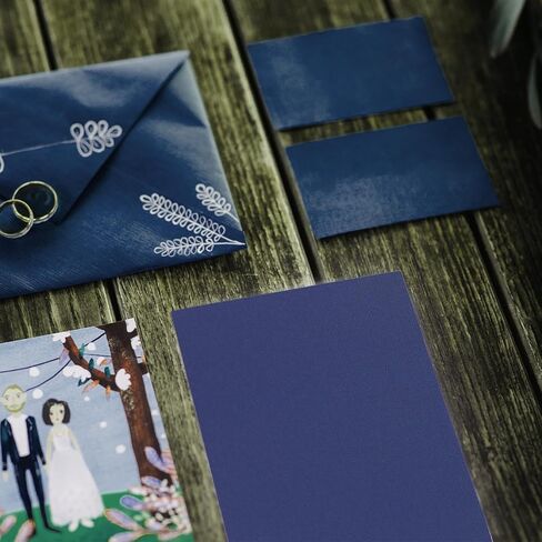 PA Paper Accents Textured Cardstock 8.5" x 11" Indigo, 73lb Colored cardstock Paper for Card Making, Scrapbooking, Printing, Quilling and Crafts, 25 Piece Pack in Kuwait