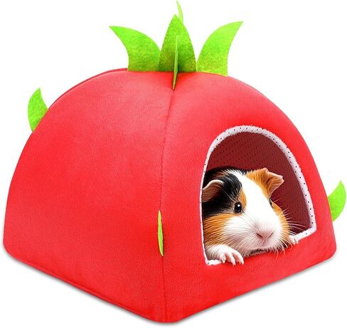 UPINS Large Guinea Pig Hideout,Guinea Pig Bed Washable Small Animal House Cage Accessories for Chinchillas Hamsters Hedgehogs Ferrets Bearded Dragons and Rats in Saudi Arabia
