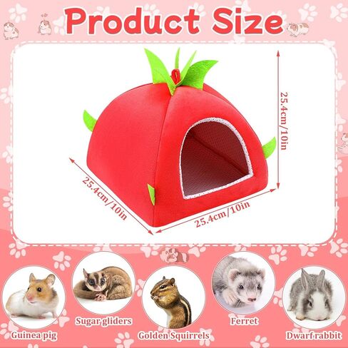 UPINS Large Guinea Pig Hideout,Guinea Pig Bed Washable Small Animal House Cage Accessories for Chinchillas Hamsters Hedgehogs Ferrets Bearded Dragons and Rats in Saudi Arabia