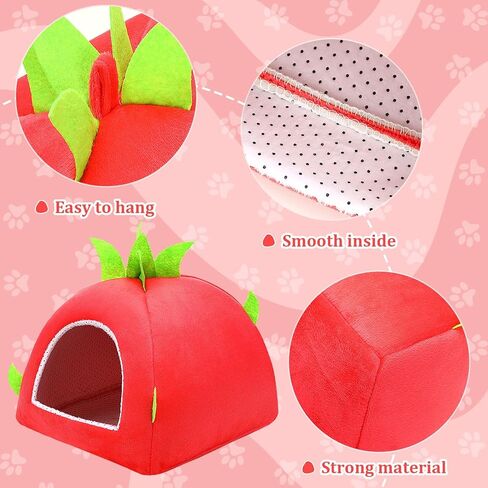 UPINS Large Guinea Pig Hideout,Guinea Pig Bed Washable Small Animal House Cage Accessories for Chinchillas Hamsters Hedgehogs Ferrets Bearded Dragons and Rats in Saudi Arabia
