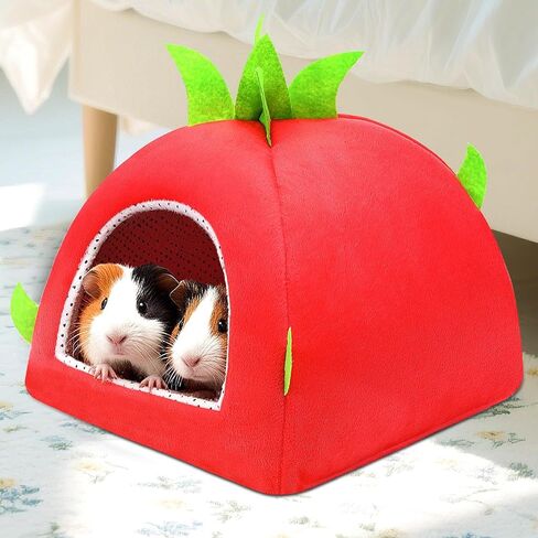 UPINS Large Guinea Pig Hideout,Guinea Pig Bed Washable Small Animal House Cage Accessories for Chinchillas Hamsters Hedgehogs Ferrets Bearded Dragons and Rats in Saudi Arabia