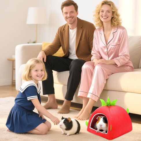 UPINS Large Guinea Pig Hideout,Guinea Pig Bed Washable Small Animal House Cage Accessories for Chinchillas Hamsters Hedgehogs Ferrets Bearded Dragons and Rats in Saudi Arabia