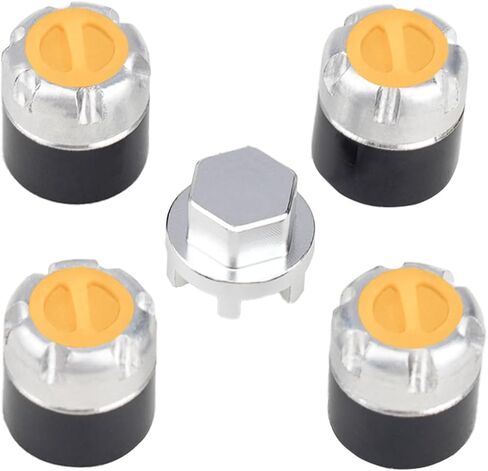 4PCS TGCWENG M4 CNC Aluminum Alloy RC Wheel Hex Nuts with Tools Suitable for TRX4 Axila SCX10 Redcat HSP Etc 1/10 RC Crawler Car (Red) in Kuwait