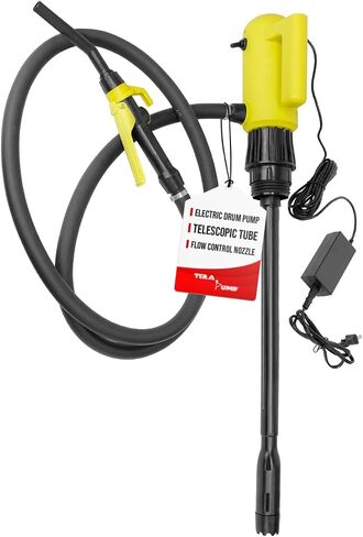 مضخة طبلة مقاومة للمواد الكيميائية من TERA PUMP (4.2 جالون في الدقيقة) E85 وE15 12 فولت مضخة DEF - مضخة كهربائية تعمل بالطاقة للاستخدام طوال اليوم - آمنة للسوائل مثل البنزين والديزل والمزيد in Kuwait