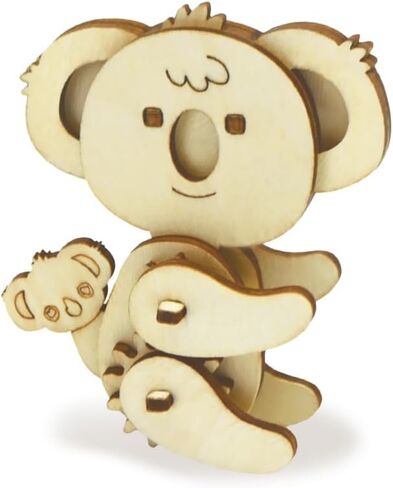 Wooden 3D Puzzle for Kids & Adults - Dog Model with Mechanical Gears, 1 Piece, 6.75 x 5.0 inches, Wood Craft, Ages 8+, Unisex in Kuwait